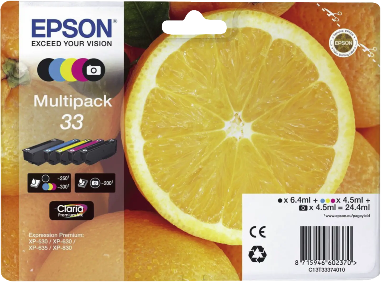 Epson C13T33374021 inkt multipack 33