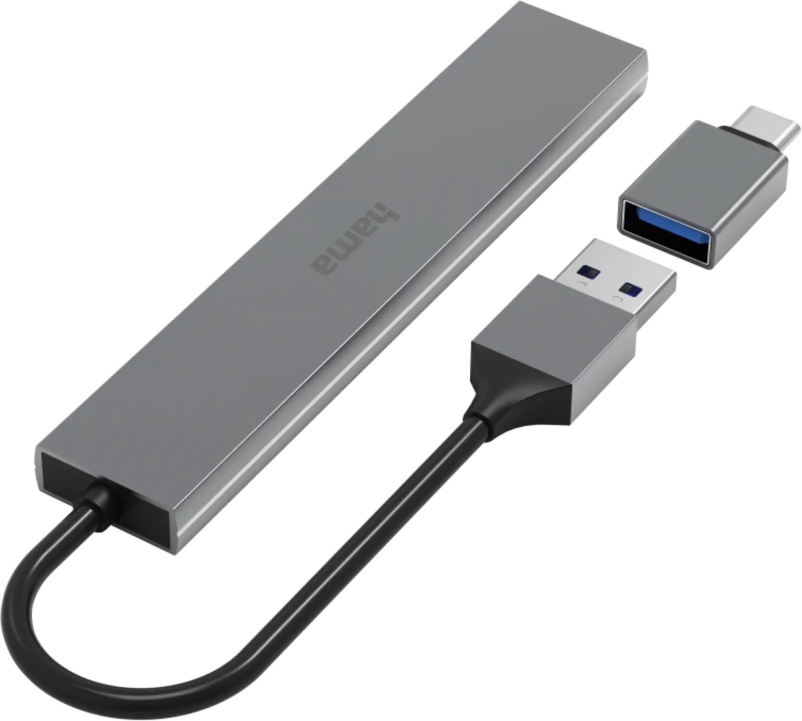 USB-hub, 4-poorts, USB 3.2 Gen1, 5 Gbit/s, USB-C adapter