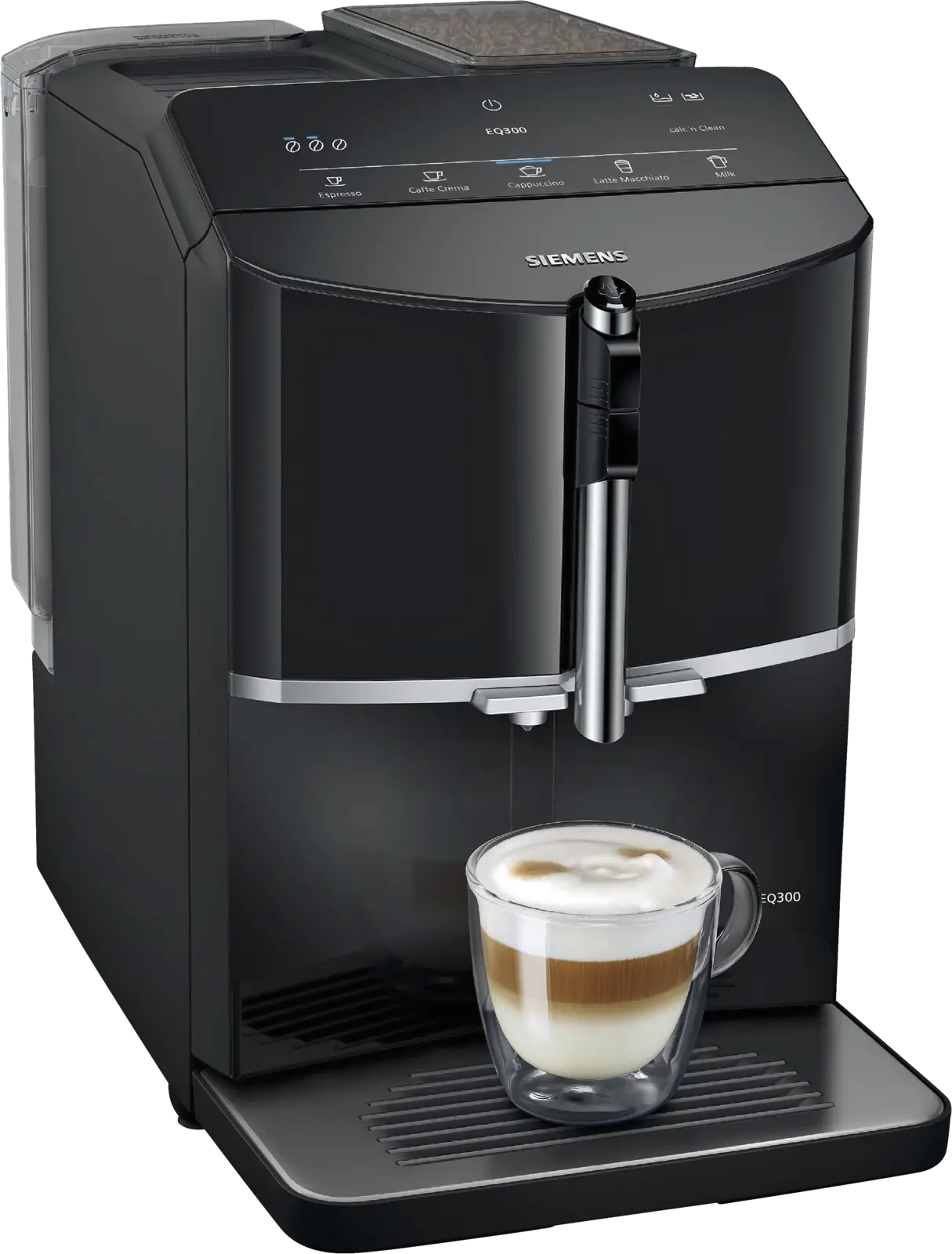 Siemens TF301E19 EQ300 Volautomatische Koffiemachine - Piano Zwart