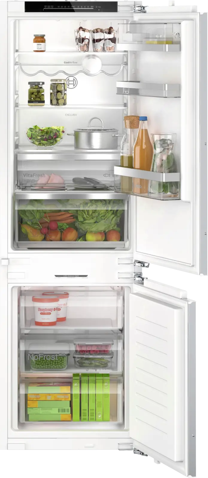 BOSCH KIN86EDD0 Serie 6 EXCLUSIV Inbouw Koel-vriescombinatie