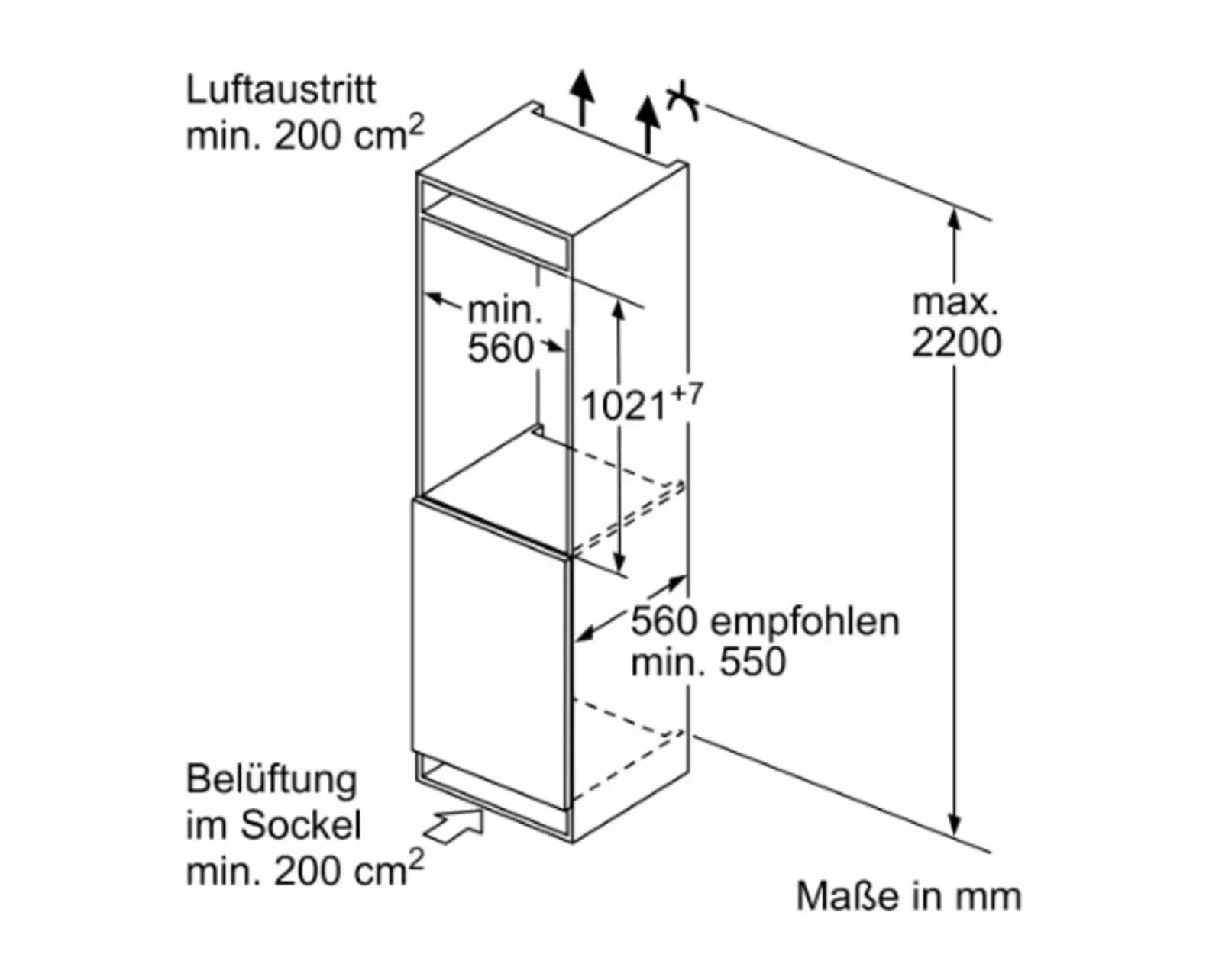 Siemens KI32LADD1 iQ500 inbouw koelkast met vriesvak