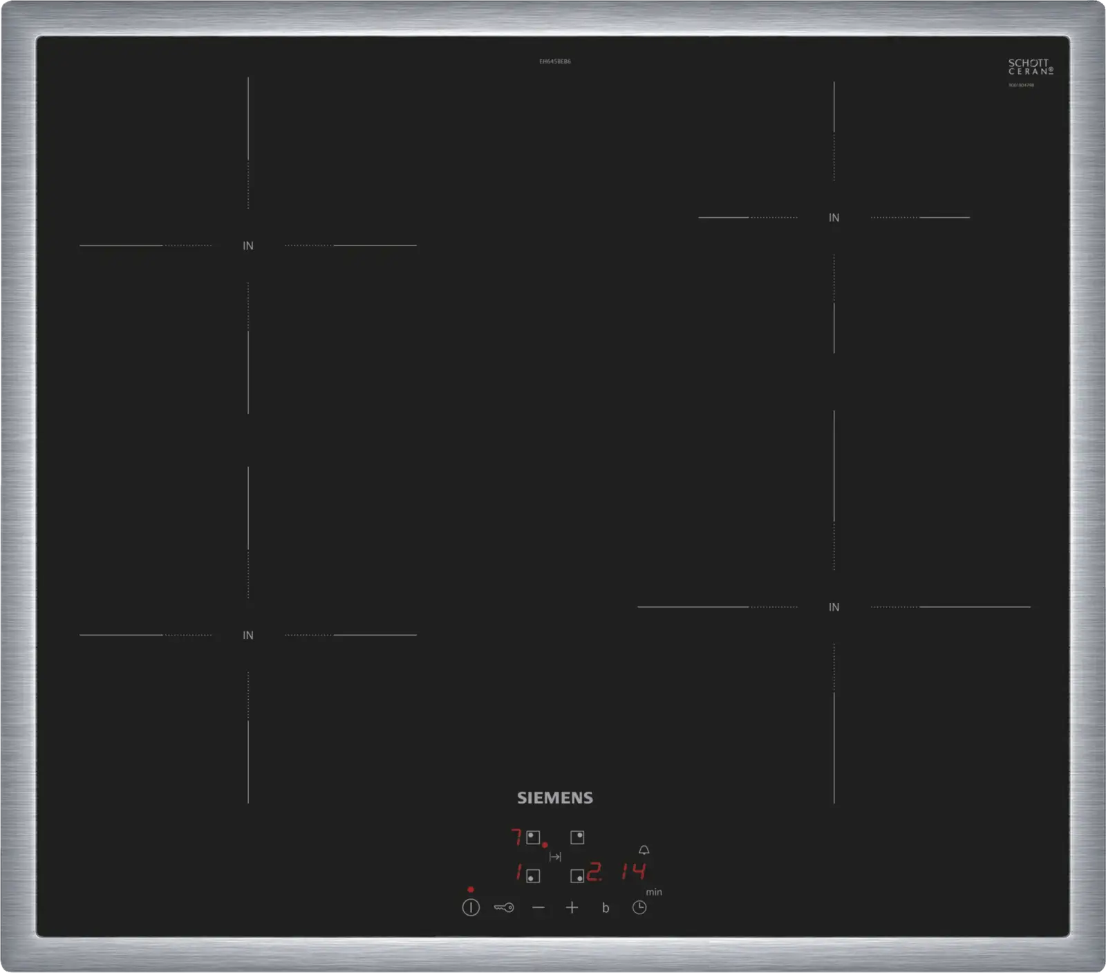 Siemens EH645BEB6E iQ100 inductiekookplaat