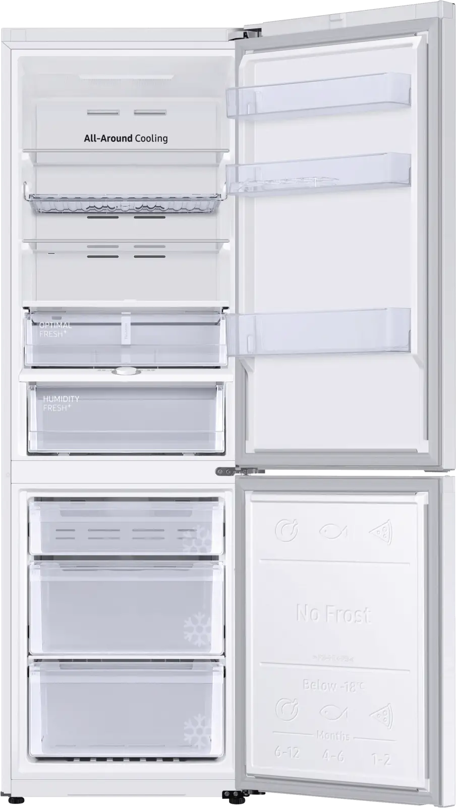 Samsung RB34C605CWW/EF Koel-vriescombinatie