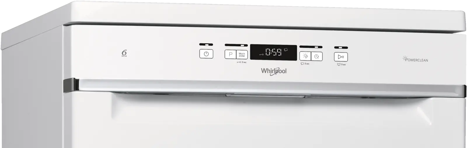 Whirlpool WFC 3C42 P vrijstaande vaatwasser