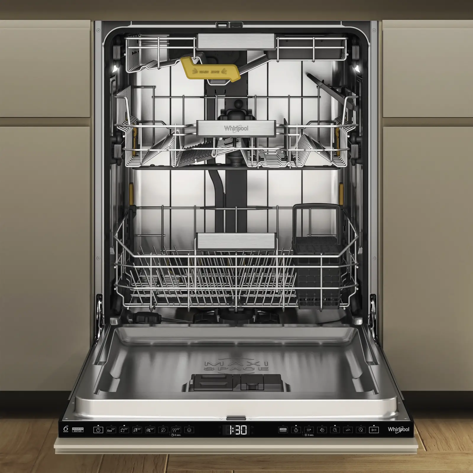 Whirlpool W8I HF58 TUS MaxiSpace Vakhandel Inbouw-vaatwasser