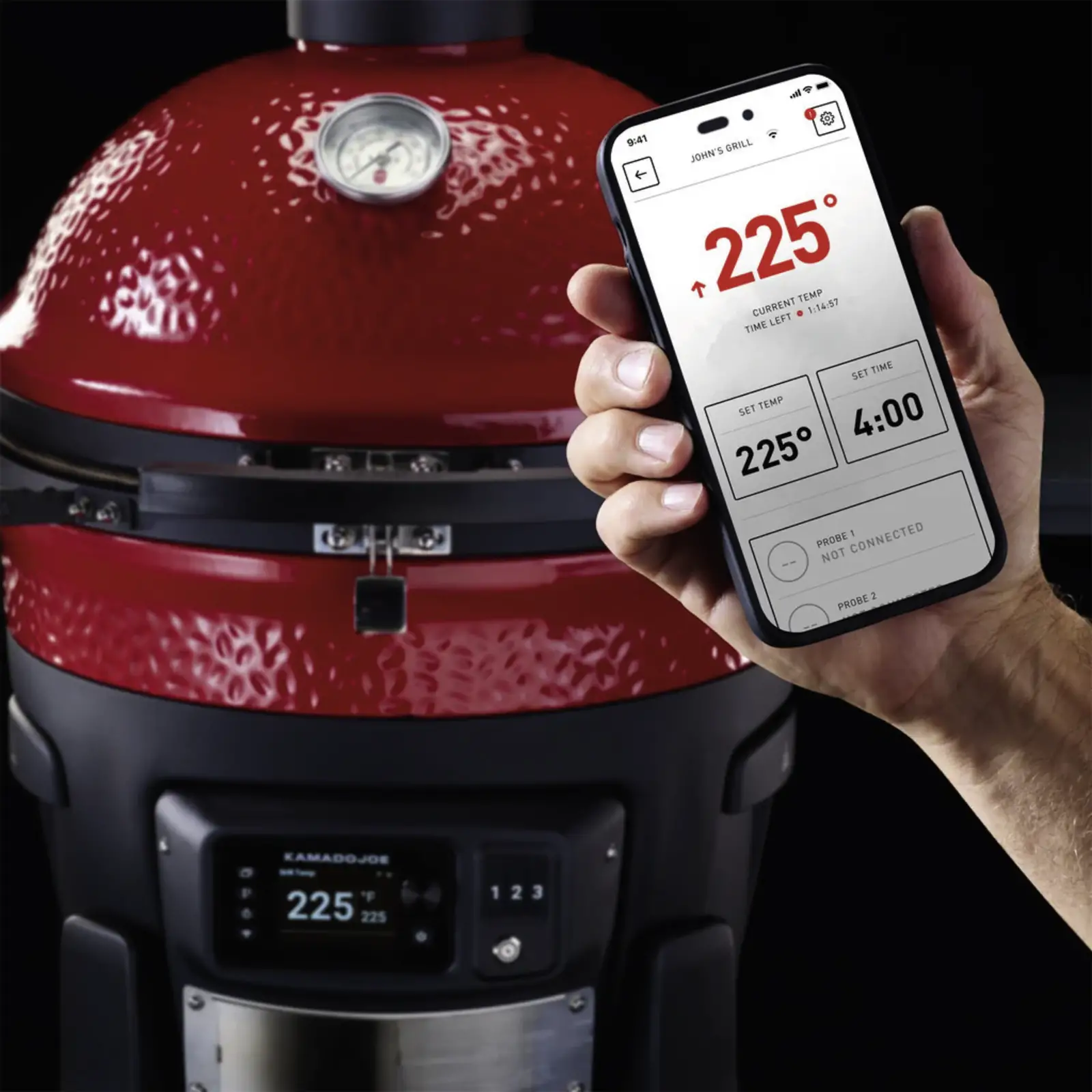 Kamado KJ15041523 Konnected Joe barbecue