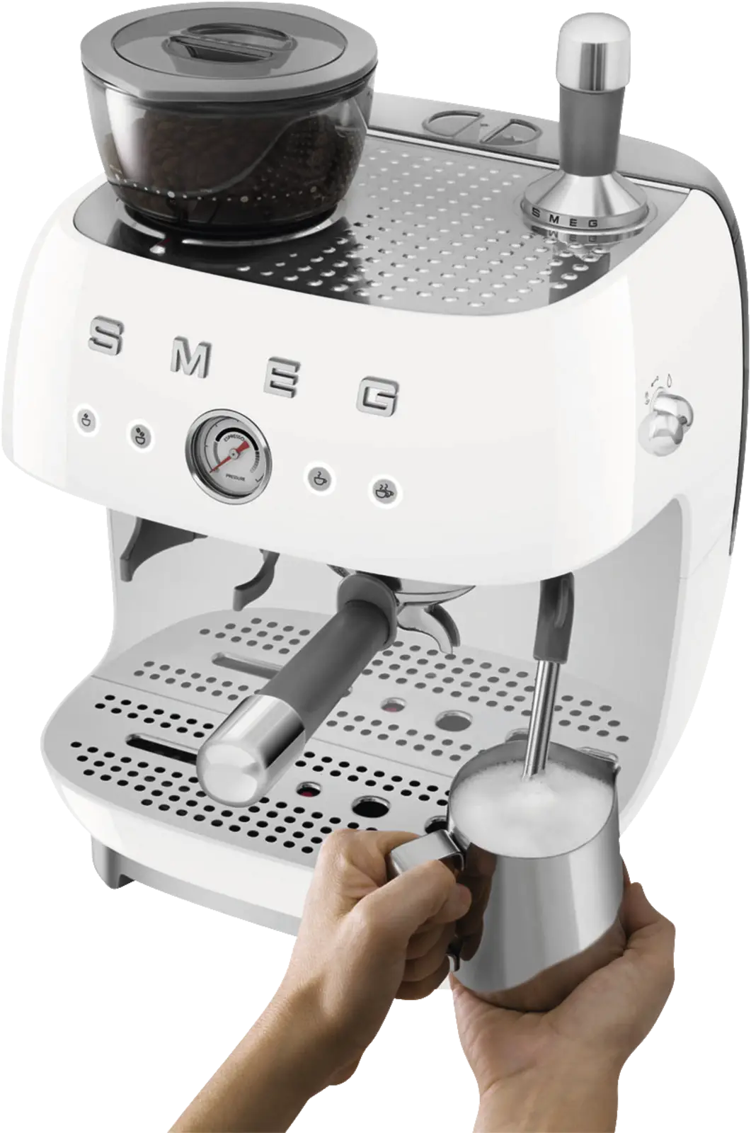 SMEG EGF03WHEU 50's Style Handmatige Espressomachine