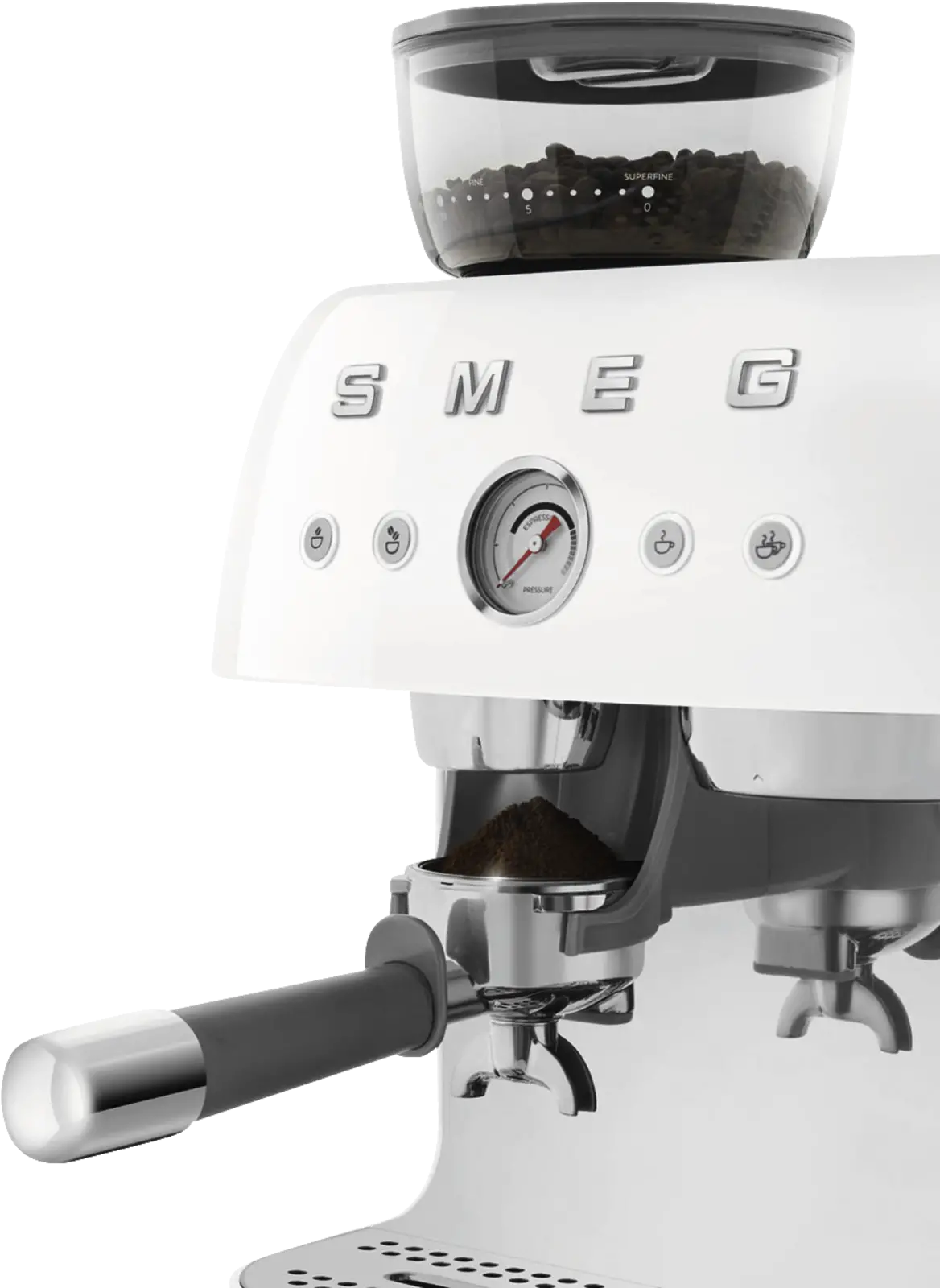 SMEG EGF03WHEU 50's Style Handmatige Espressomachine