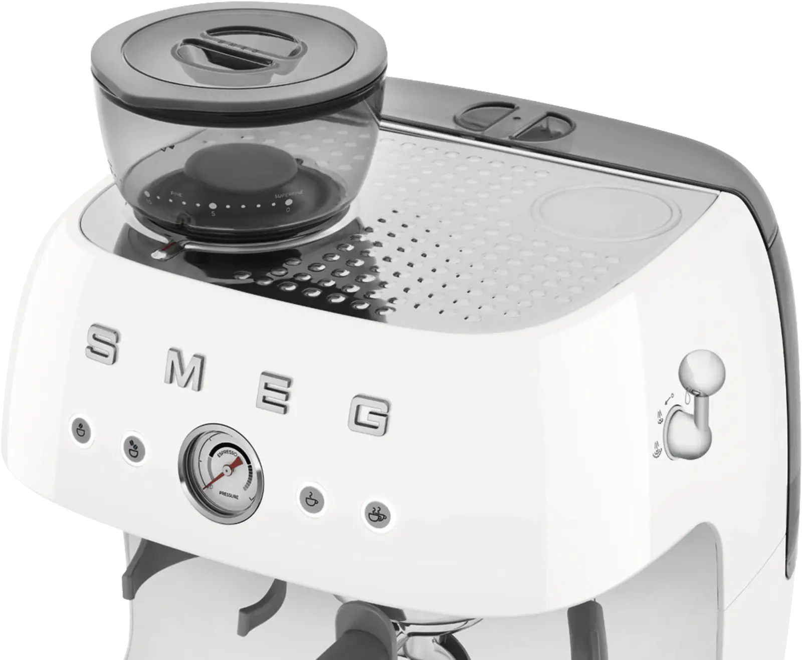 SMEG EGF03WHEU 50's Style Handmatige Espressomachine