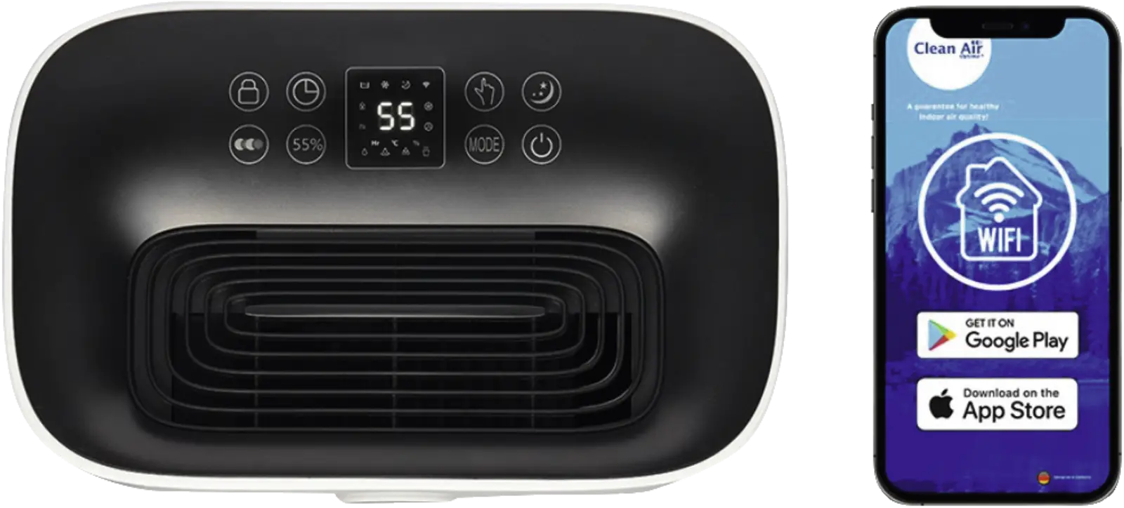 Clean Air CA-705 Smart Luchtontvochtiger en Luchtreiniger