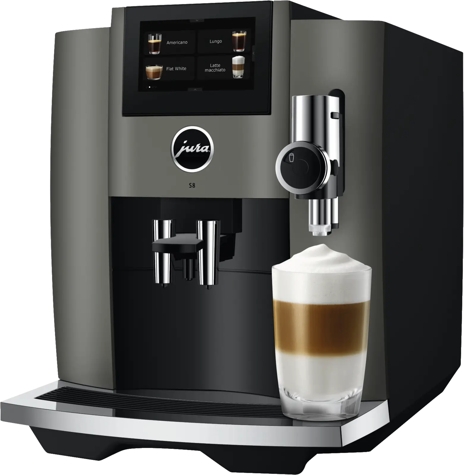 JURA S8 Dark Inox (EB) Volautomatische Koffiemachine