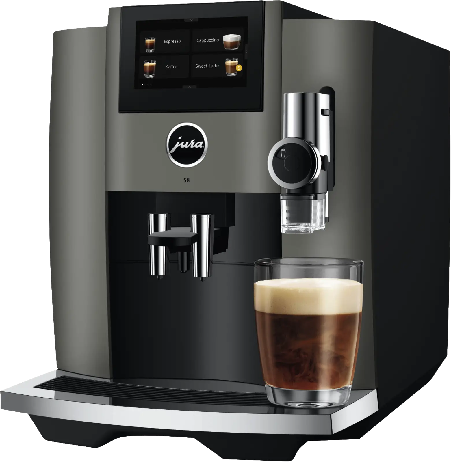 JURA S8 Dark Inox (EB) Volautomatische Koffiemachine