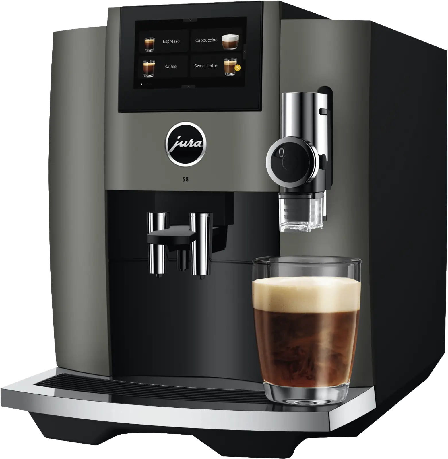 JURA S8 Dark Inox (EB) Volautomatische Koffiemachine
