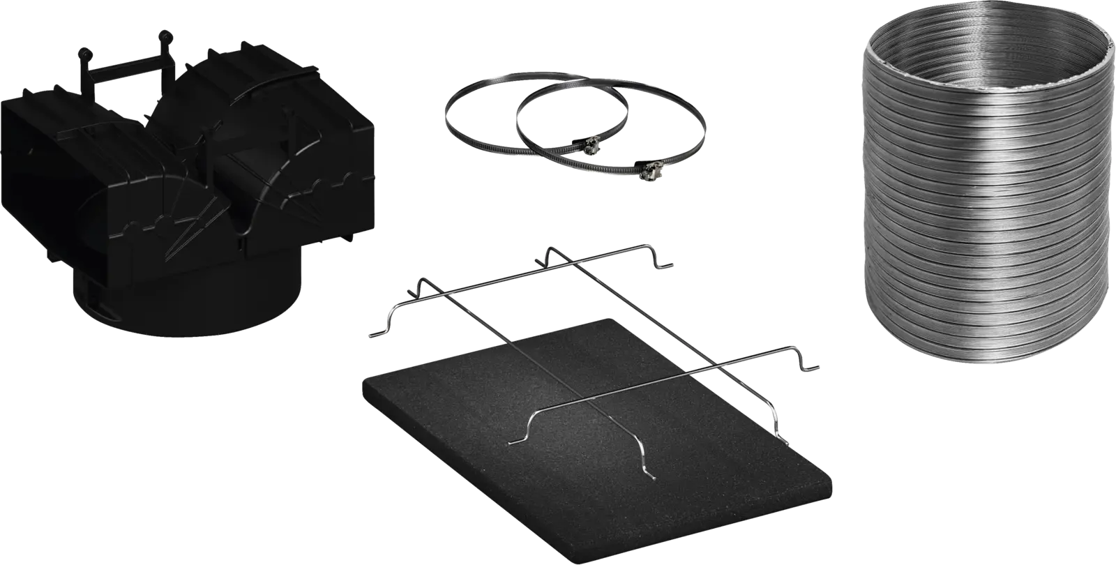 DWZ1GK1U2 Reciculatieset/diagonale wandschouwkappen Serie 2