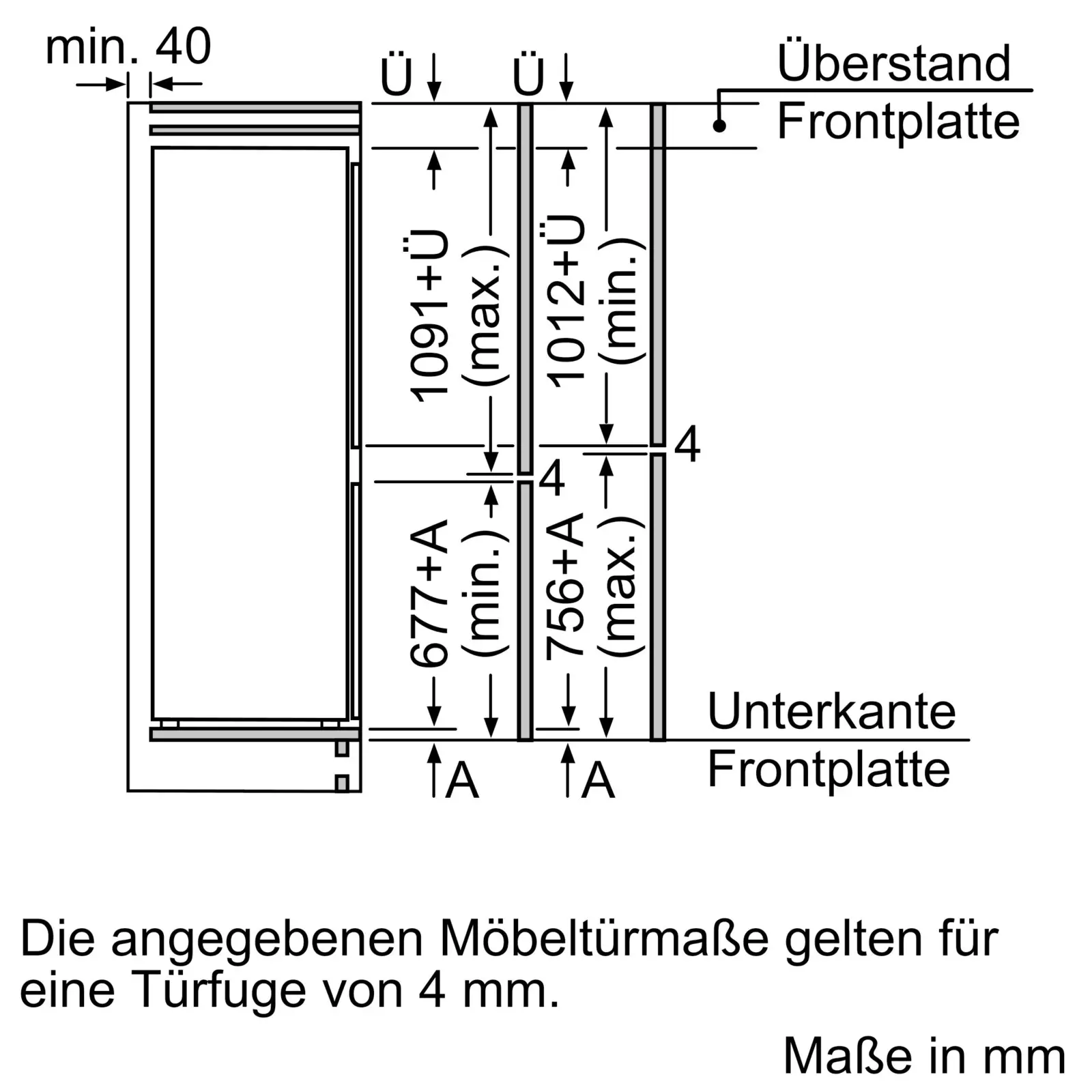 BOSCH KIN86NSE0 Serie 2 Inbouw Koel-vriescombinatie