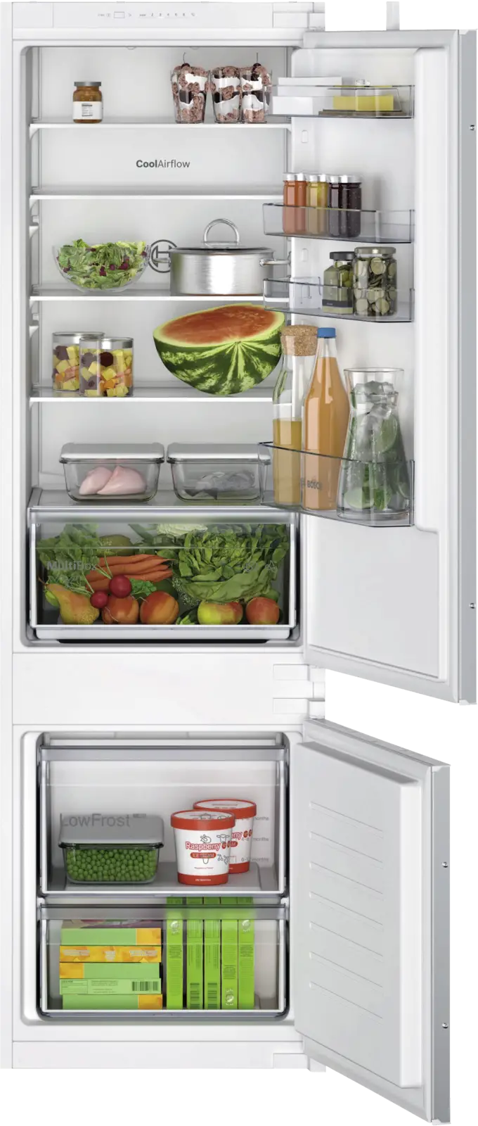 BOSCH KIV87NSE0 Serie 2 Inbouw Koel-vriescombinatie