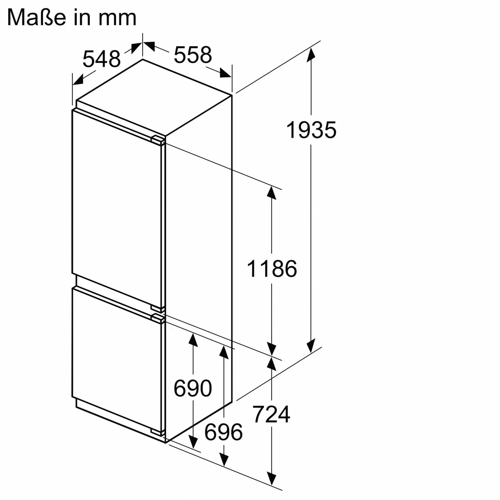 Siemens KI96NVFD0 iQ300 koel-vriescombinatie