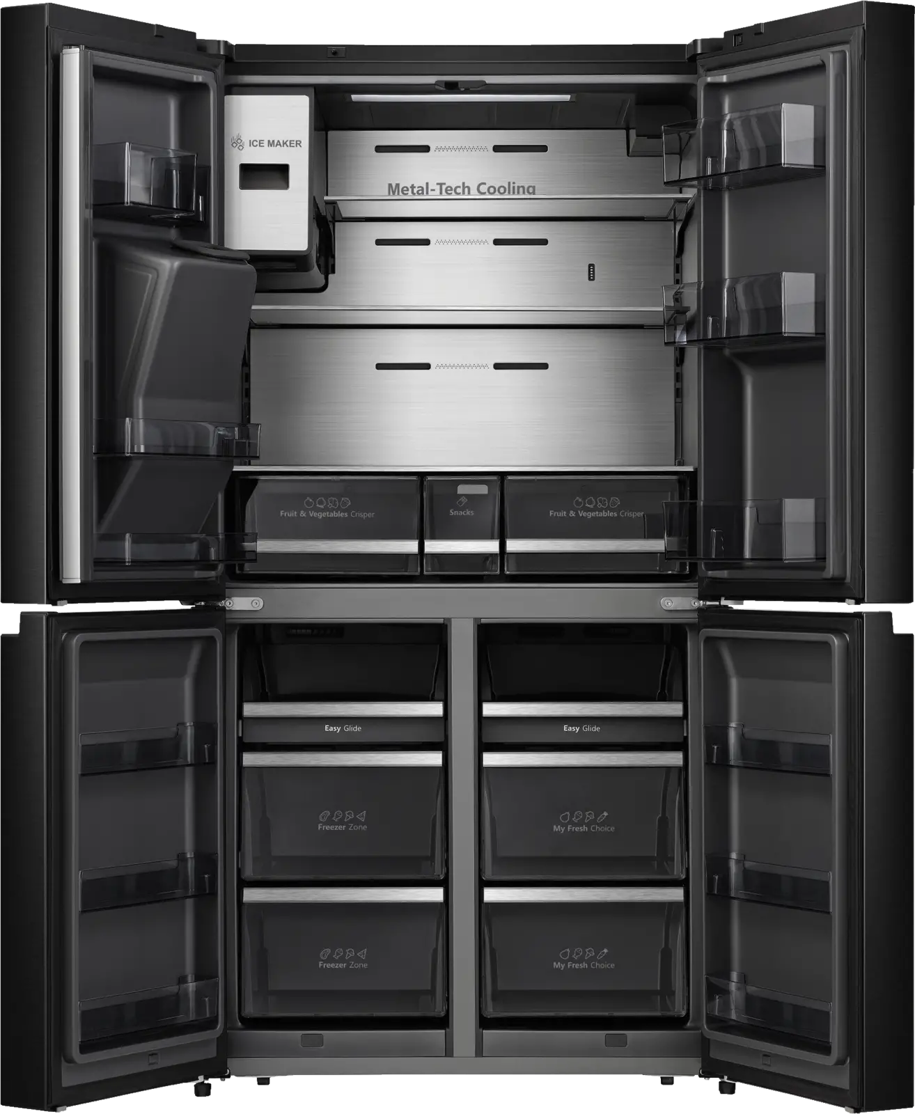 Hisense RQ760N4IFE Cross Door Amerikaanse Koelkast