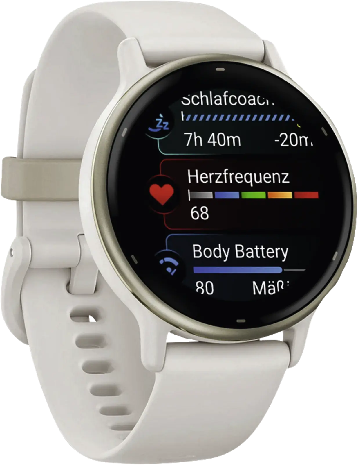 Garmin vívoactive® 5, Ivory en Cream Gold