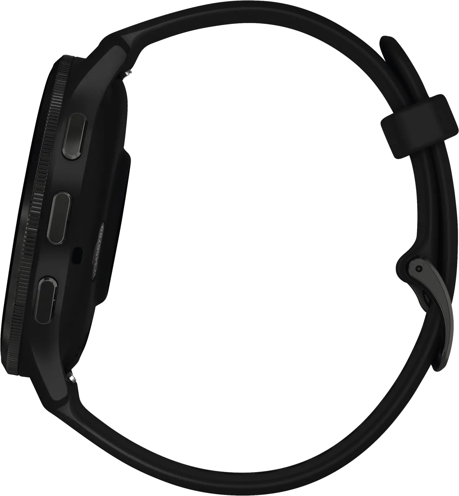 Garmin Venu® 3, Slate rand van roestvrij staal met zwarte behuizing en siliconen band