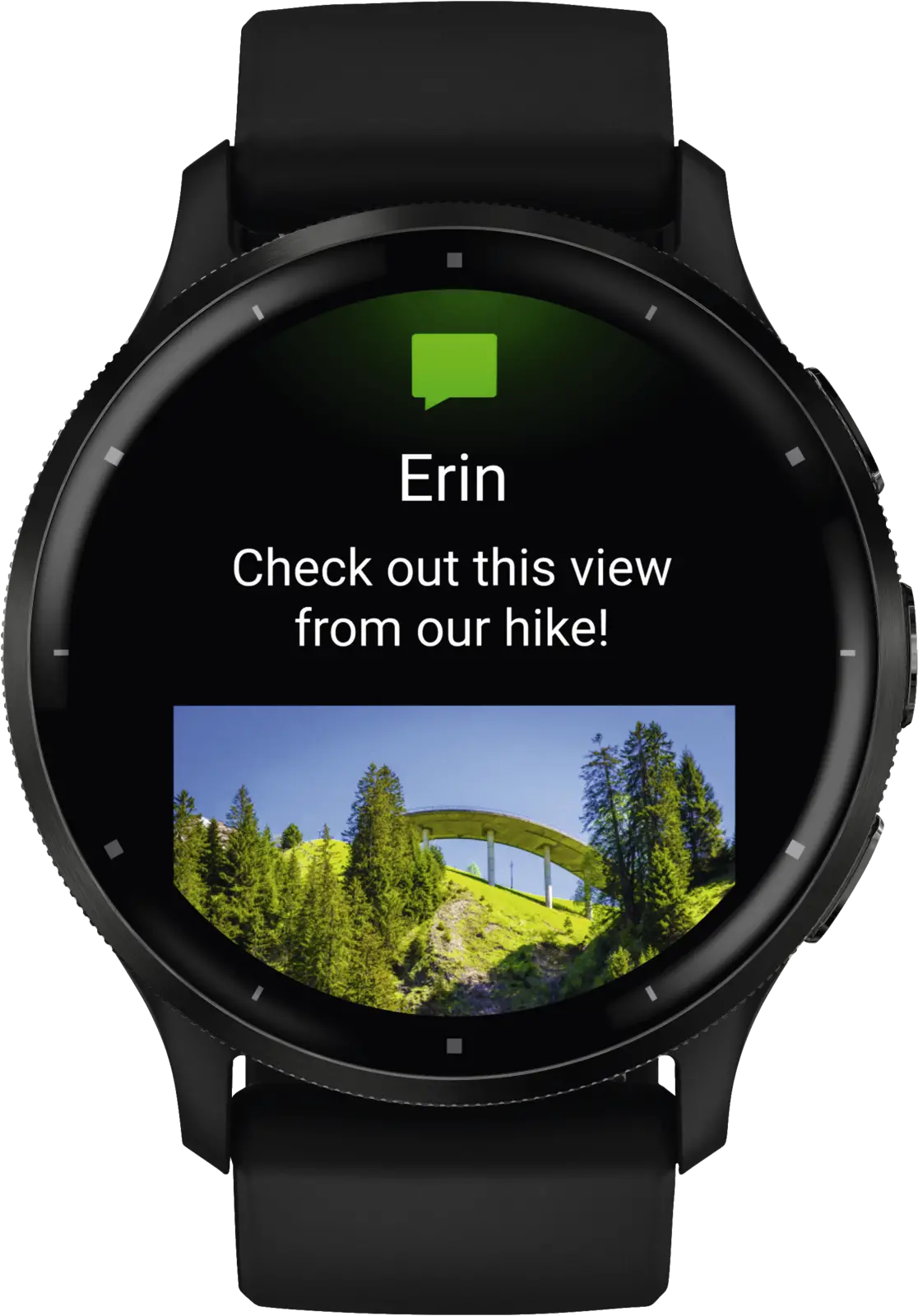 Garmin Venu® 3, Slate rand van roestvrij staal met zwarte behuizing en siliconen band