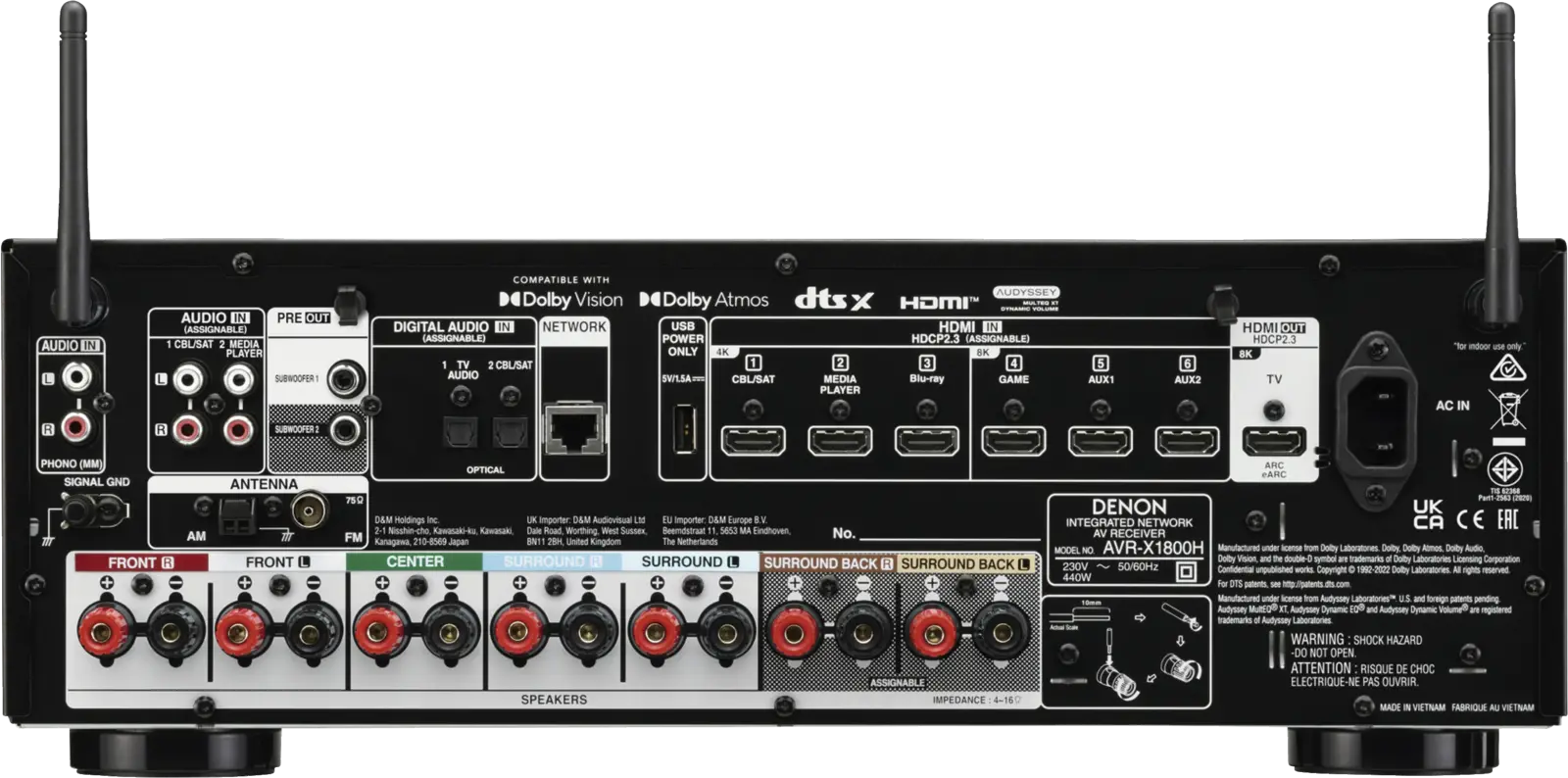 AV Receiver AVR-X1800H