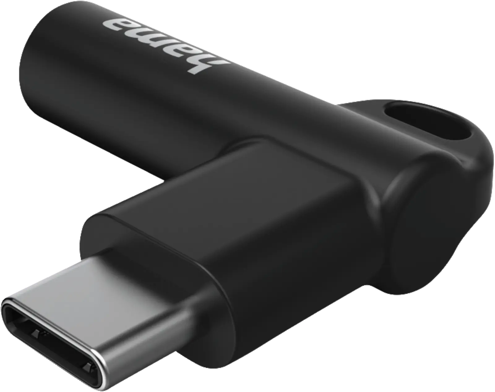 Aux-adapter USB-C-3.5mm jack aansluiting, 90 hoekstekker