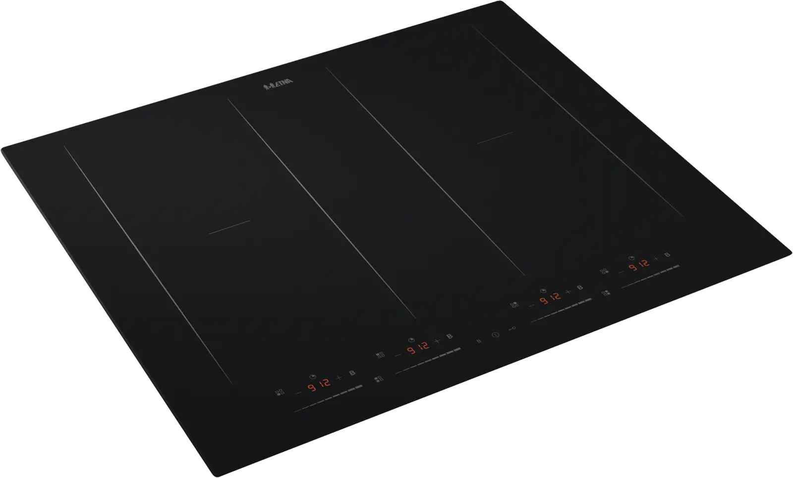 ETNA KIF562ZT Inbouw Inductiekookplaat met Dubbele Flexzones en Sliderbediening - 59 cm 