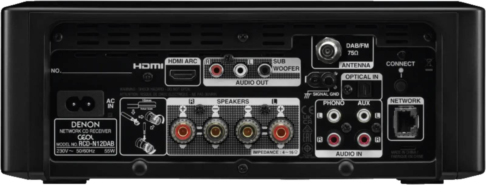 Denon Ceol N12DAB Zwart