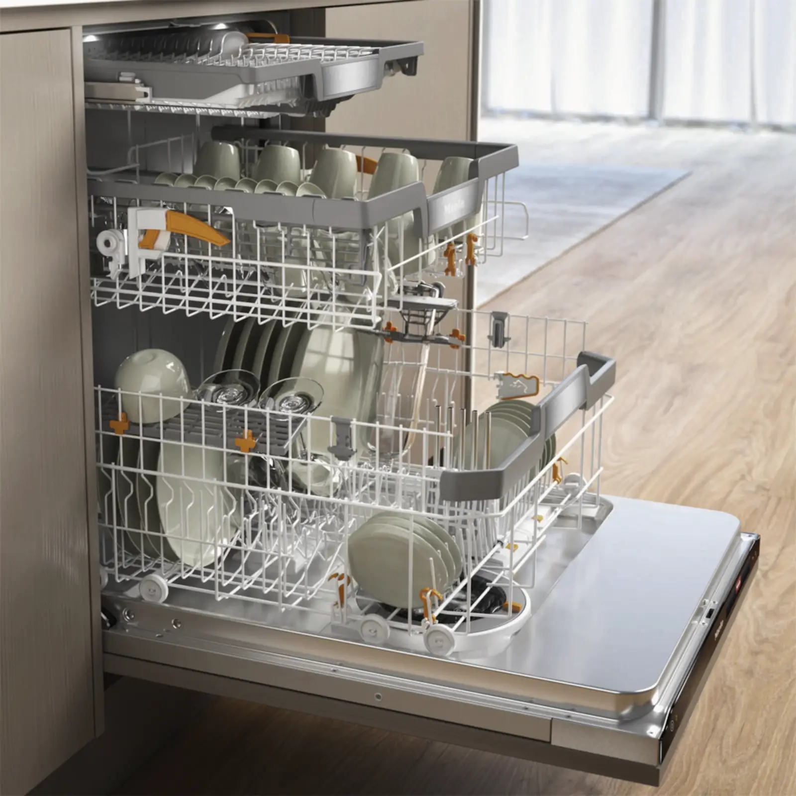 Miele G 7985 SCVi XXL AutoDos K2O volledig geïntegreerde vaatwasser