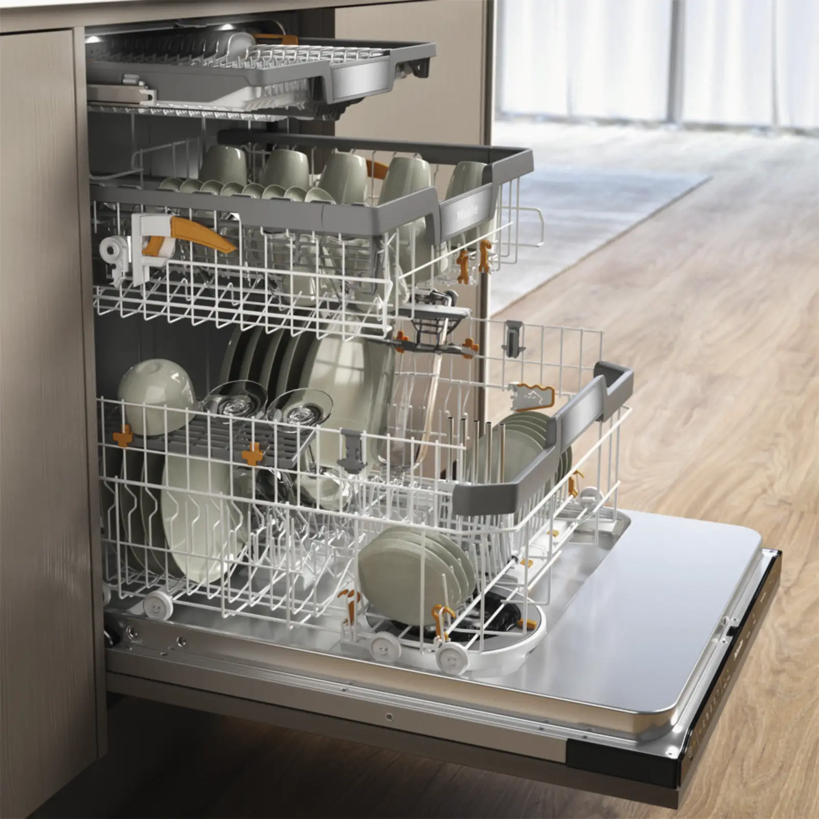 Miele G 7795 SCVi XXL AutoDos K2O volledig geïntegreerde vaatwasser