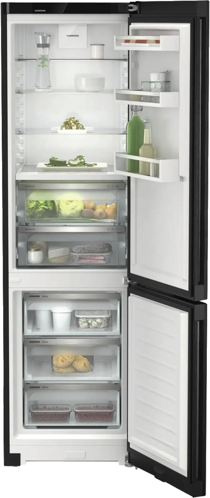Liebherr CBNbdc 573i Plus BioFresh NoFrost Koel-vriescombinatie - Blacksteel