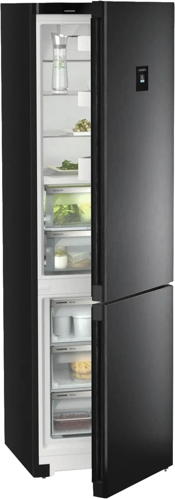 Liebherr CBNbdc 573i Plus BioFresh NoFrost Koel-vriescombinatie - Blacksteel