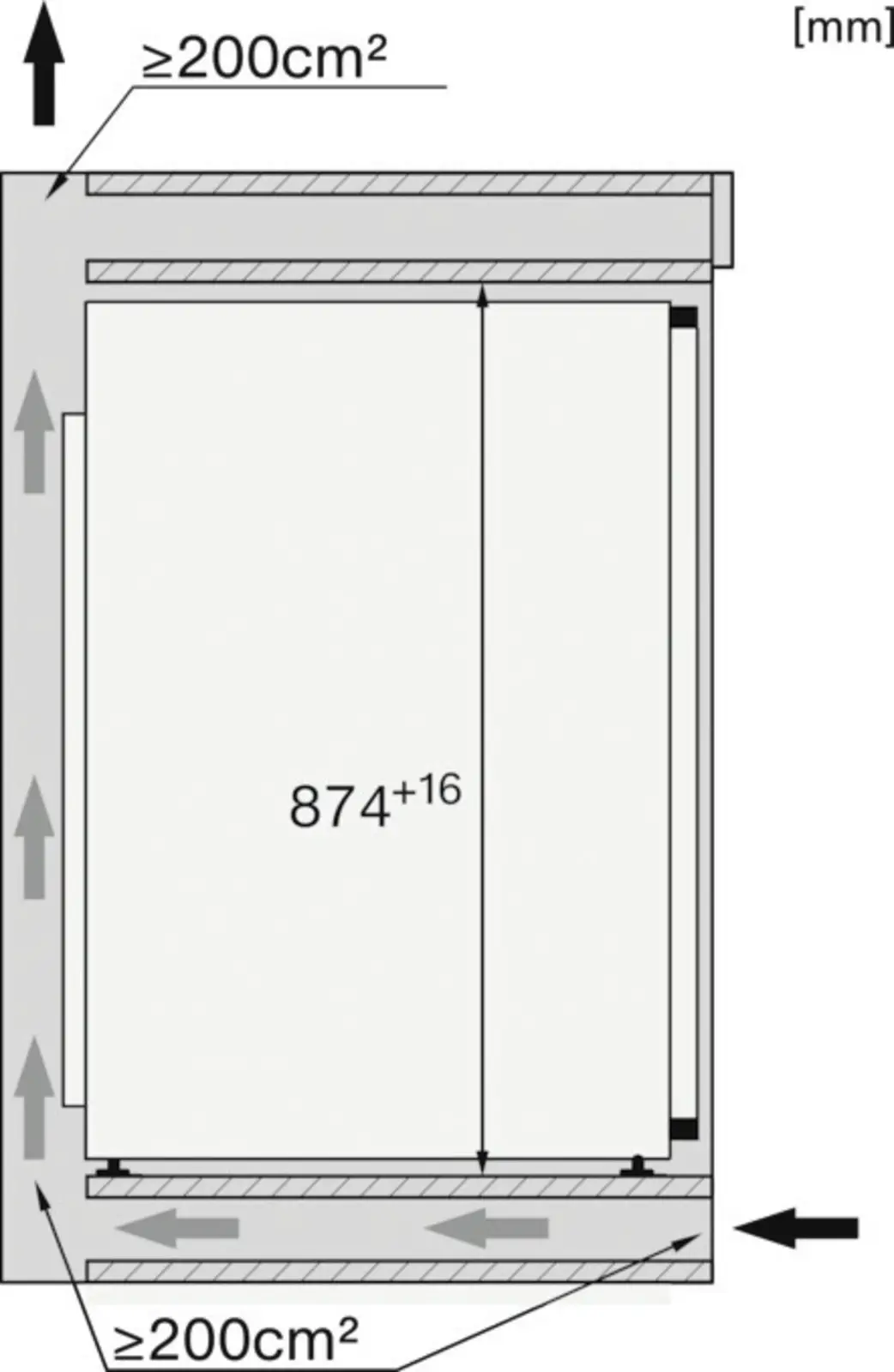 Miele FNS 7140 C inbouw vriezer