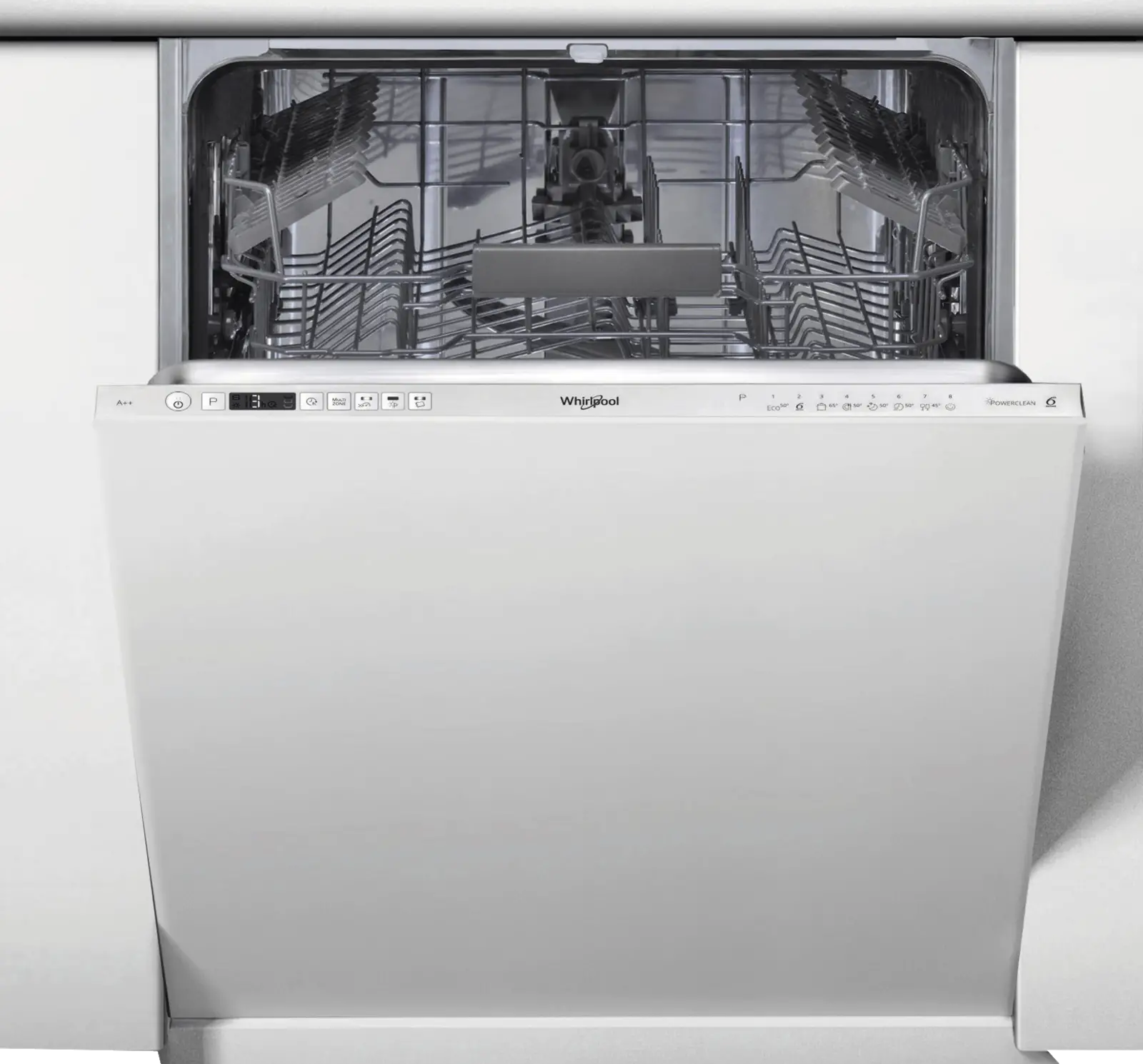 Whirlpool WIC 3C33 PE Geïntegreerde vaatwasser - Zilver