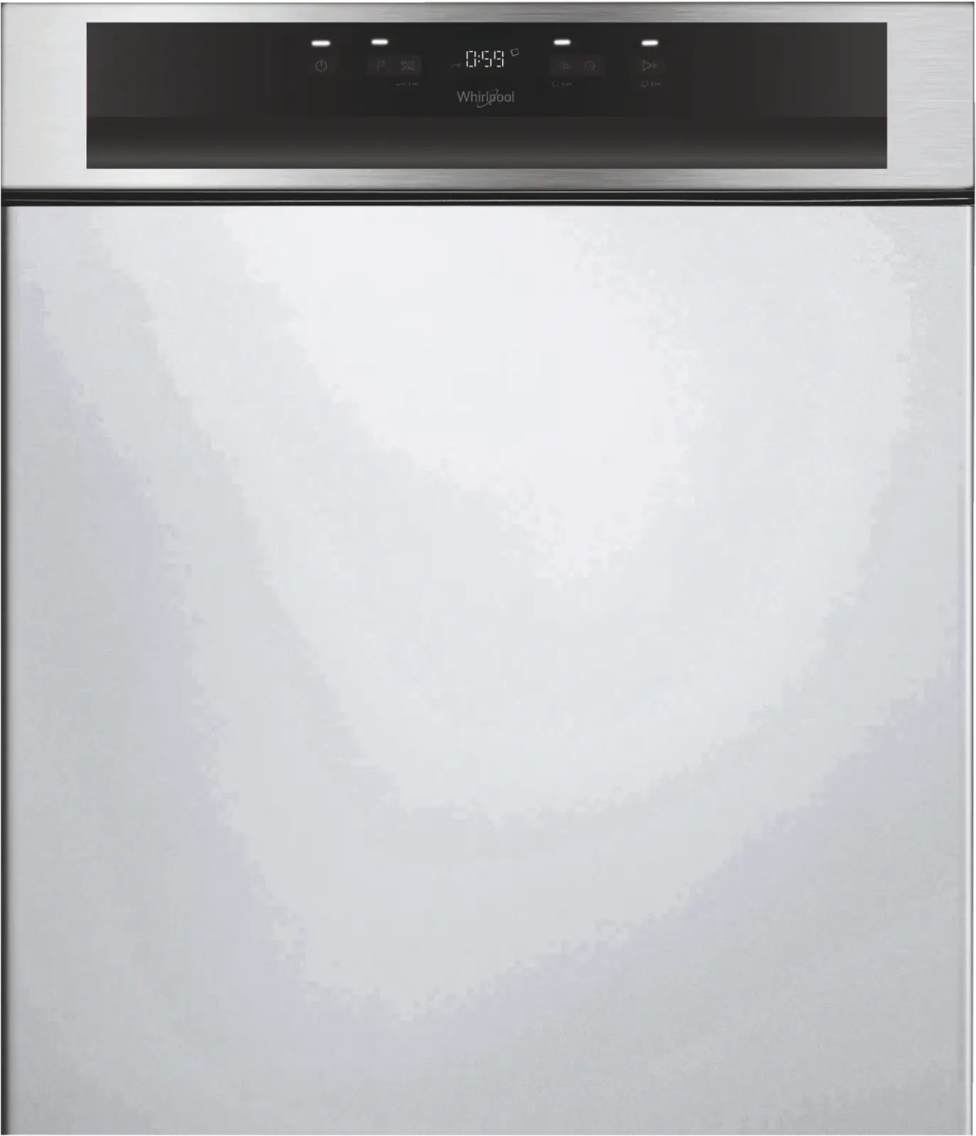 Whirlpool WBC 3C34 P X Halfgeïntegreerde Vaatwasser - RVS
