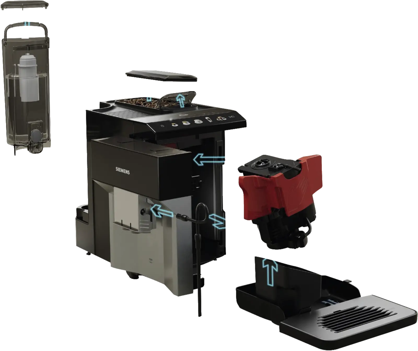 Siemens TP515R01 EQ500 Classic Volautomatische Koffiemachine