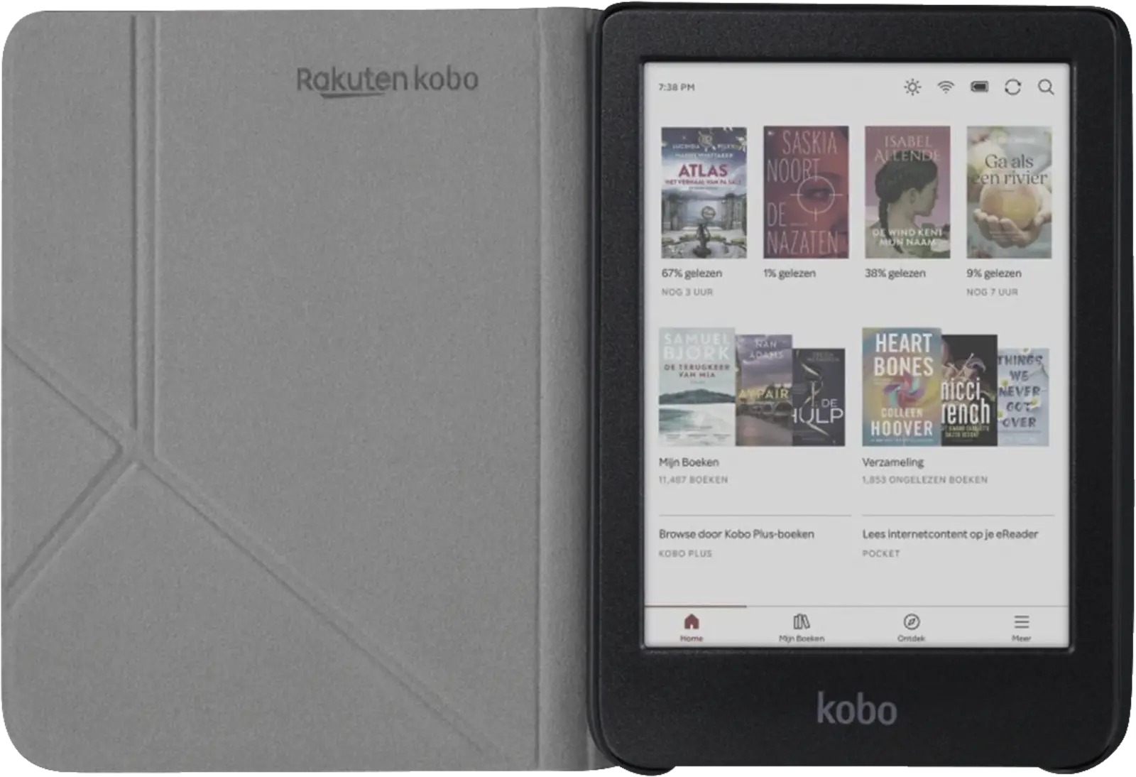 Kobo Clara sleepcover case candy pink