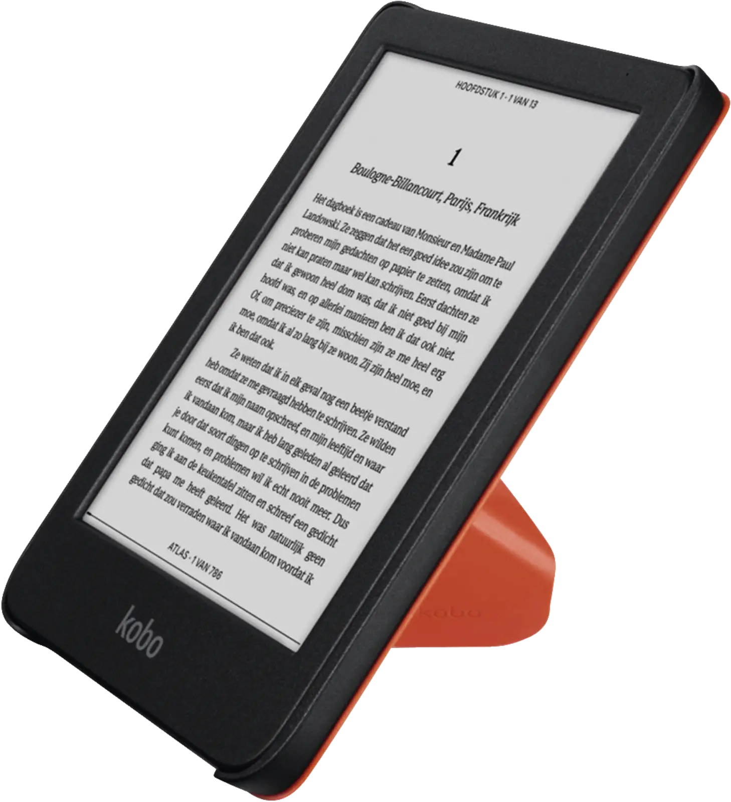 Kobo Clara sleepcover case rood