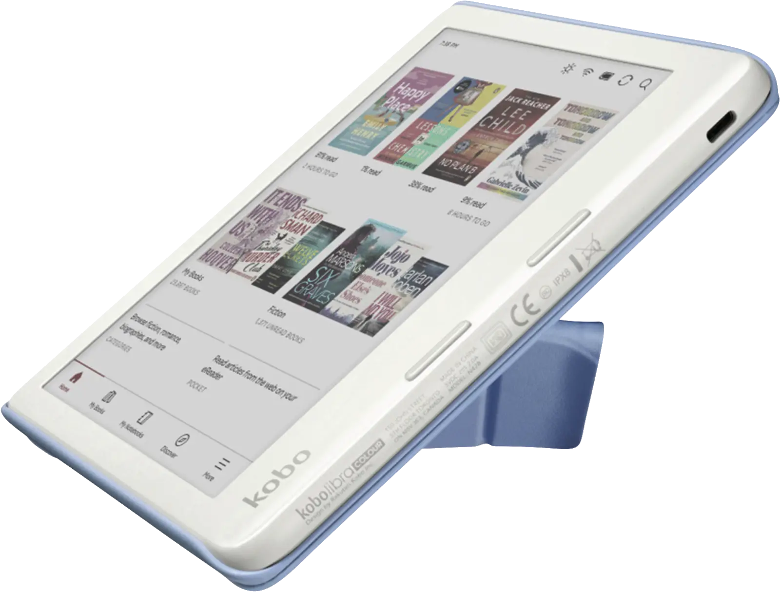 Kobo Libra Notebook sleepcover case dusk blue 