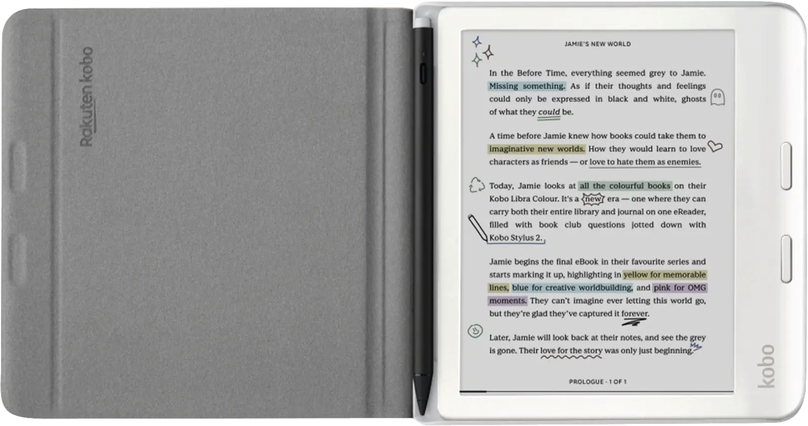 Kobo Libra Notebook sleepcover case 