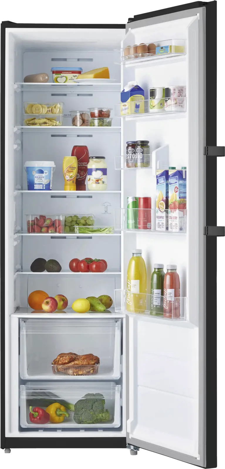 Inventum KK1850B Koelkast - Zwart RVS