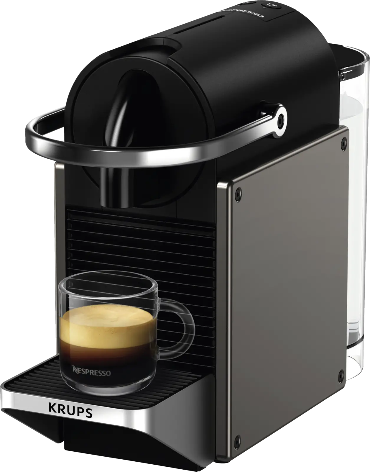 KRUPS Nespresso XN306T Pixie Koffiecupmachine - Titan