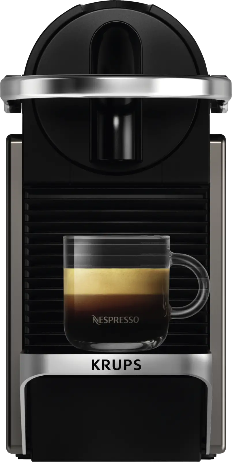 KRUPS Nespresso XN306T Pixie Koffiecupmachine - Titan