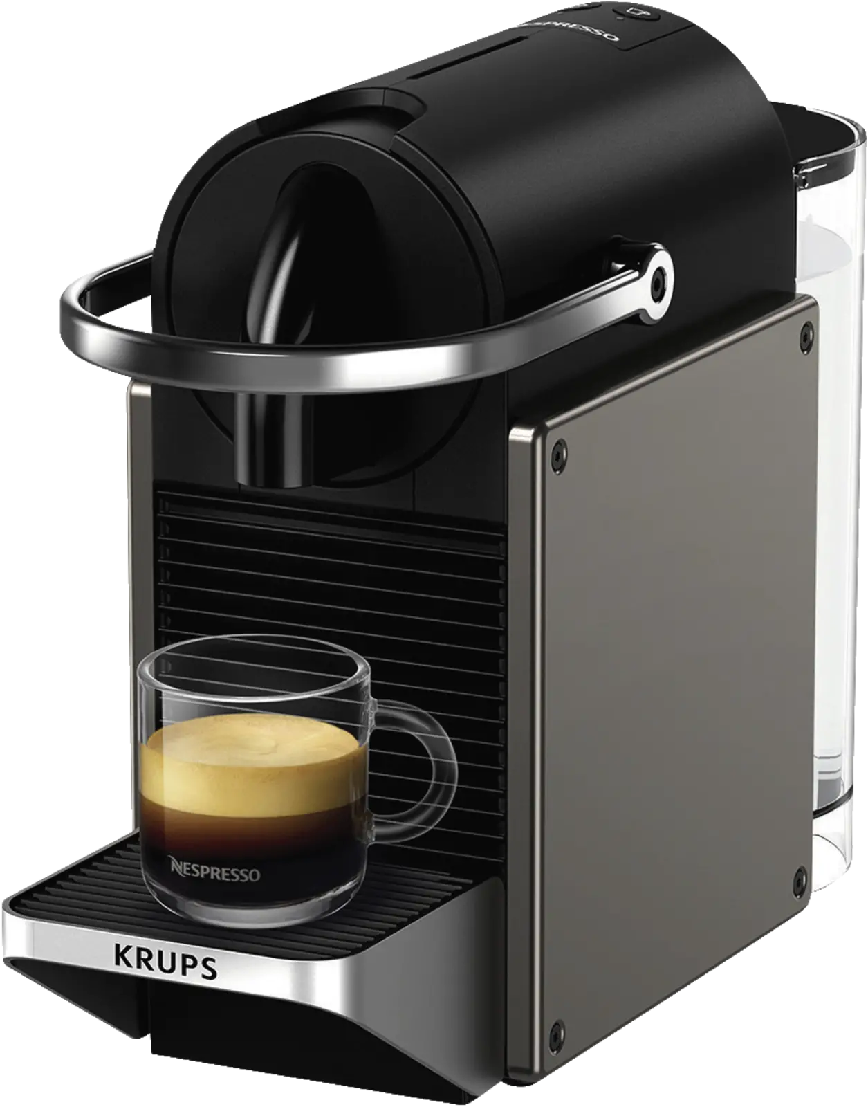 KRUPS Nespresso XN306T Pixie Koffiecupmachine - Titan
