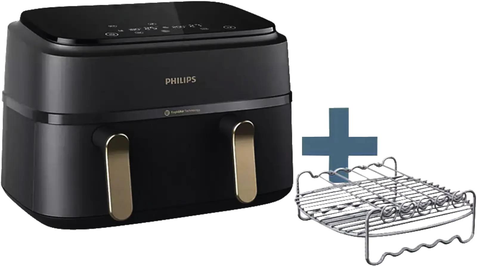 Philips NA352/04 3000 Serie Airfryer - Heteluchtfriteuse met 2 Manden