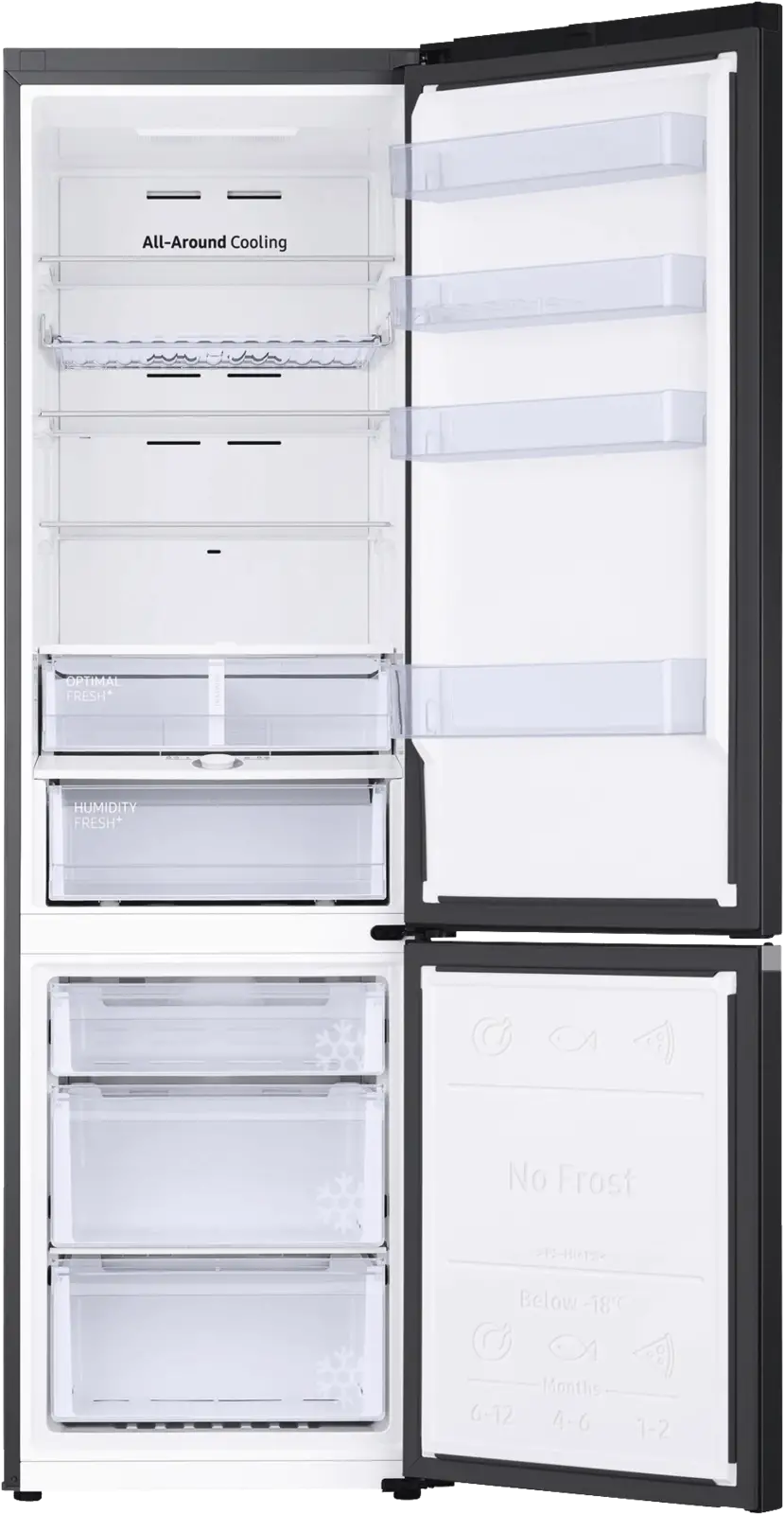 Samsung RB38C605CB1/EF Vrijstaande Koel-vriescombinatie