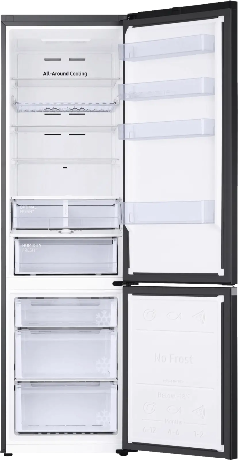 Samsung RB38C605CB1/EF Vrijstaande Koel-vriescombinatie