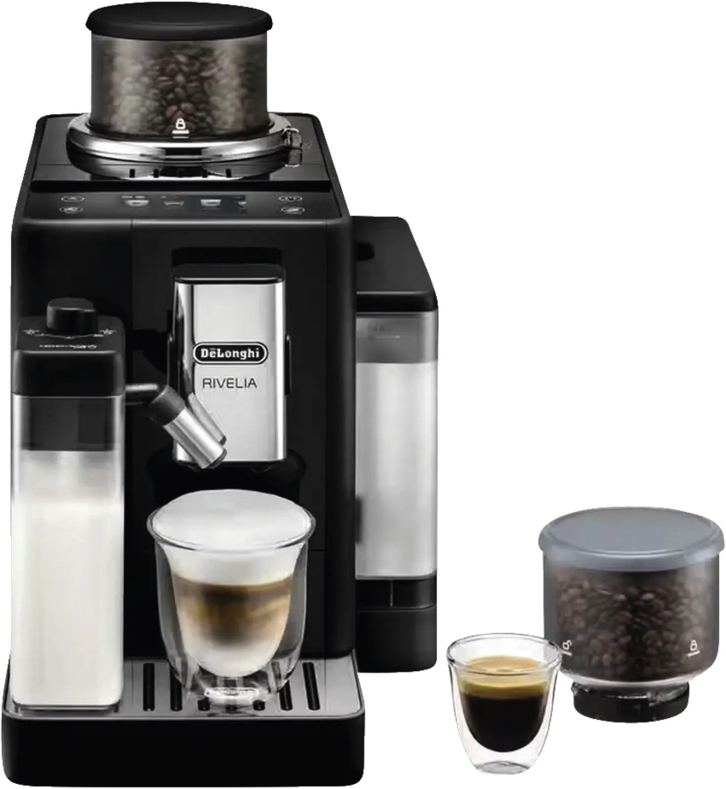 DeLonghi EXAM440.55.B Rivelia Volautomatische Koffiemachine Onyx Black