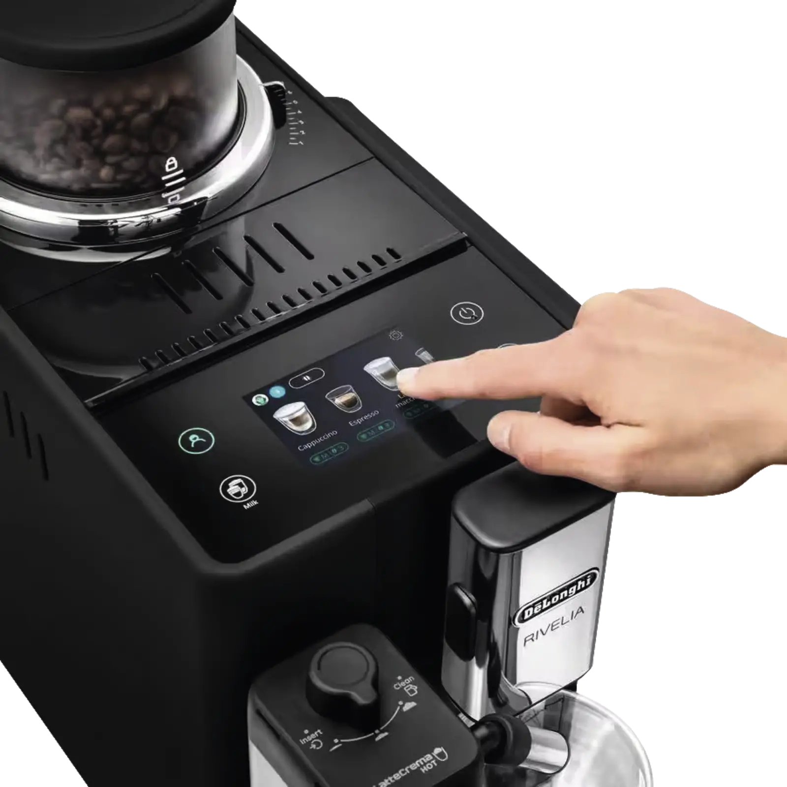 DeLonghi EXAM440.55.B Rivelia Volautomatische Koffiemachine Onyx Black